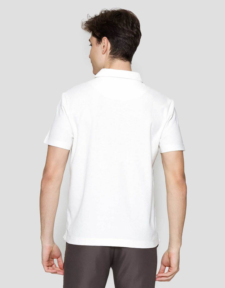 Cole Fancy Solid Popcorn Reverse Kaos Polo Pria