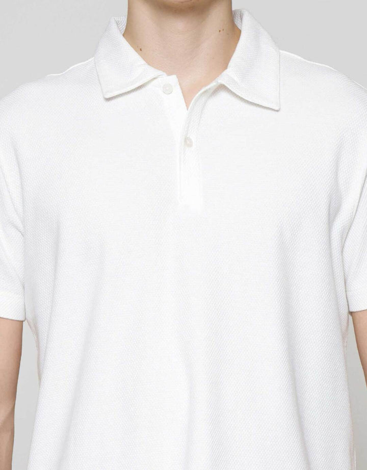 Cole Fancy Solid Popcorn Reverse Kaos Polo Pria