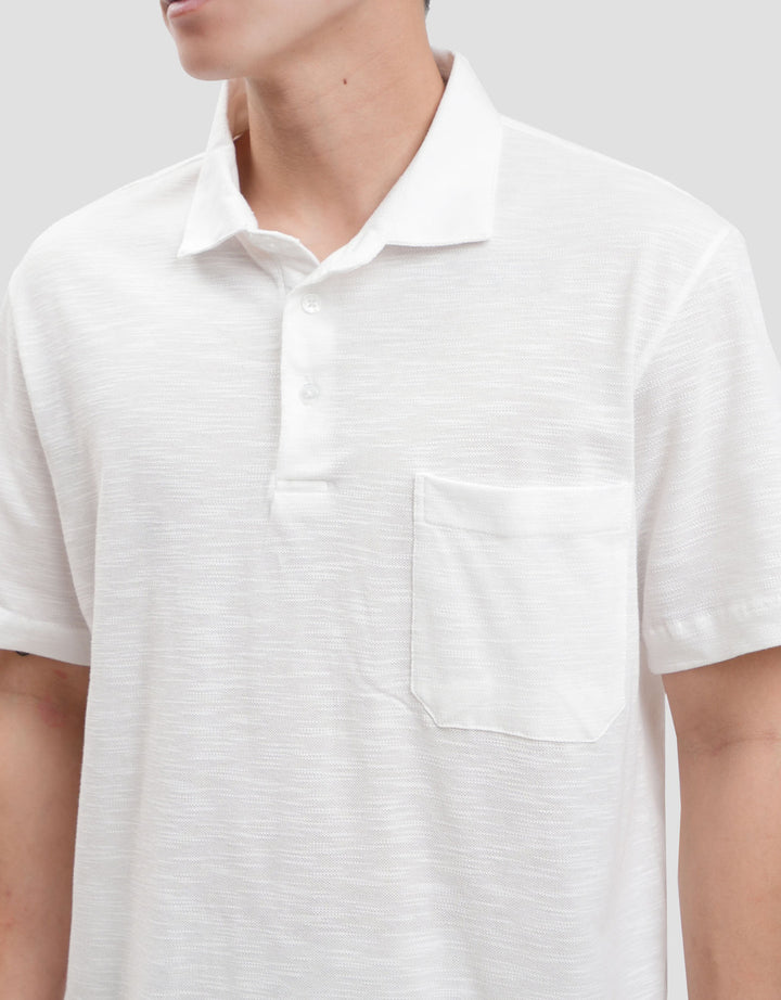 Cole Solid Slub Pocket Kaos Polo Pria