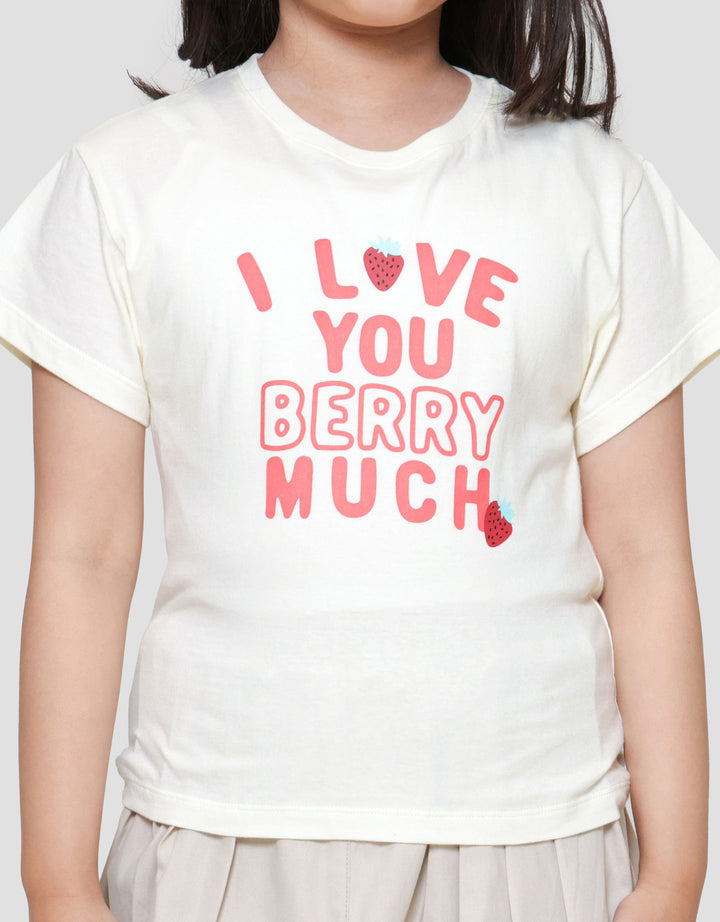 Little M Tee Aop Lemon Kaos Anak Perempuan