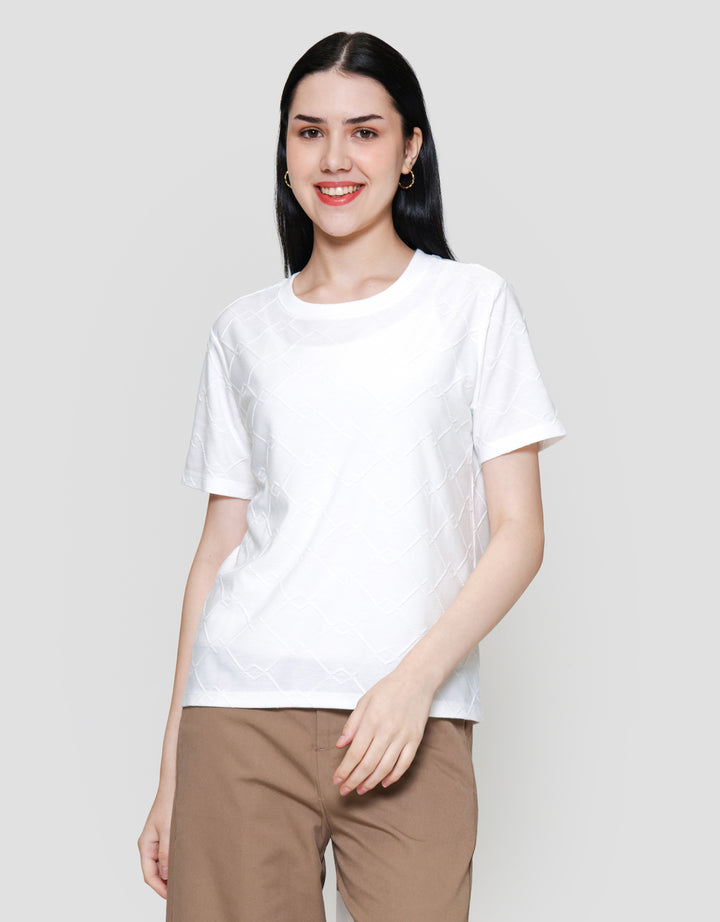St. Yves Regular Jacquard Tees Kaos Wanita
