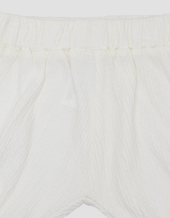 Little M Textured Cringkle Inside Stripe Plain Setelan Anak Bayi