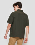 Nevada Plain Bahan Pique Kemeja Lengan Pendek Pria