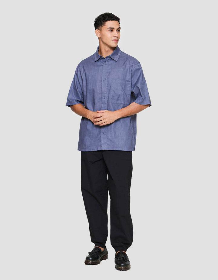 Suko Struktur Kemeja Denim Pria