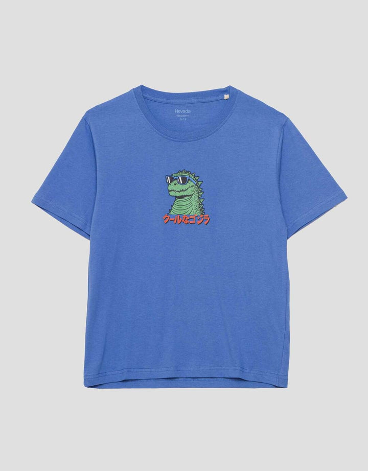 Nevada Dino Glass Kaos Anak Laki-laki