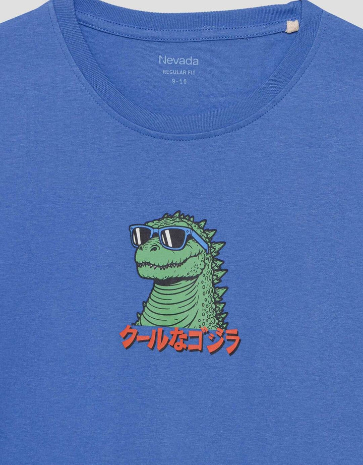 Nevada Dino Glass Kaos Anak Laki-laki