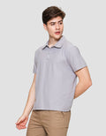 Cole Fancy Solid Popcorn Reverse Kaos Polo Pria