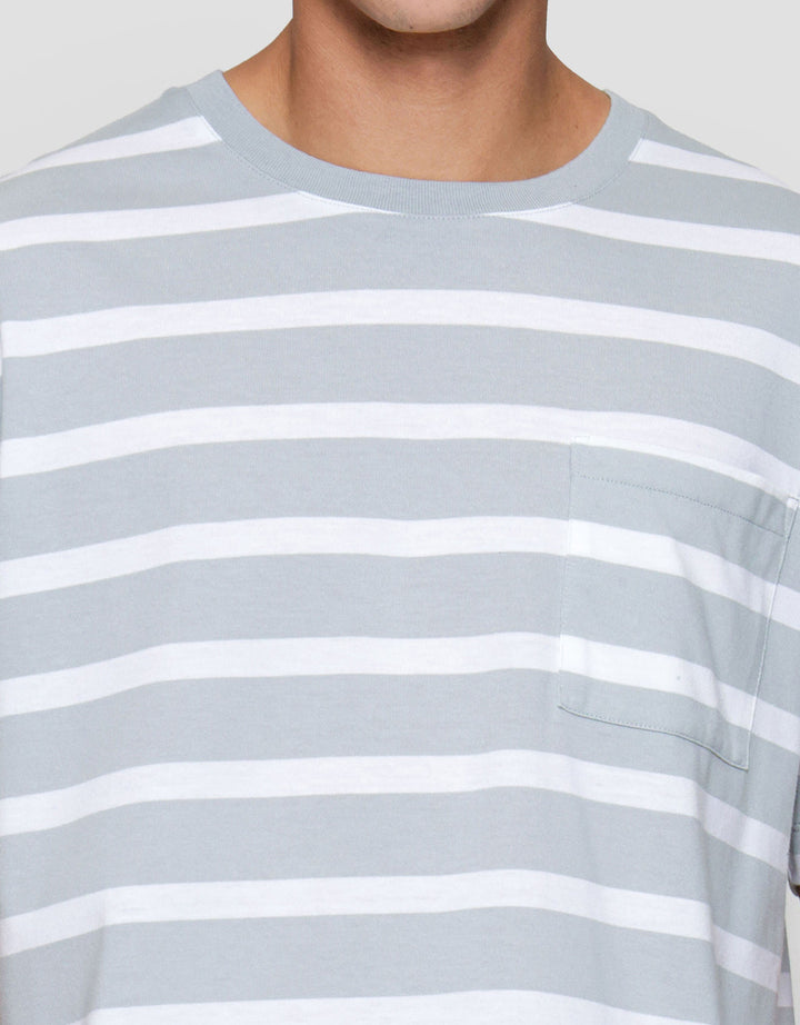 Cole Stripes Jersey Mng Pocket Kaos Pria