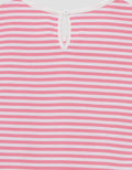 Little M Serut Yd Stripe With Crochet Kaos Anak Perempuan