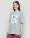 Disney Oversize Print Alien Toy Story Kaos Lengan Pendek Wanita