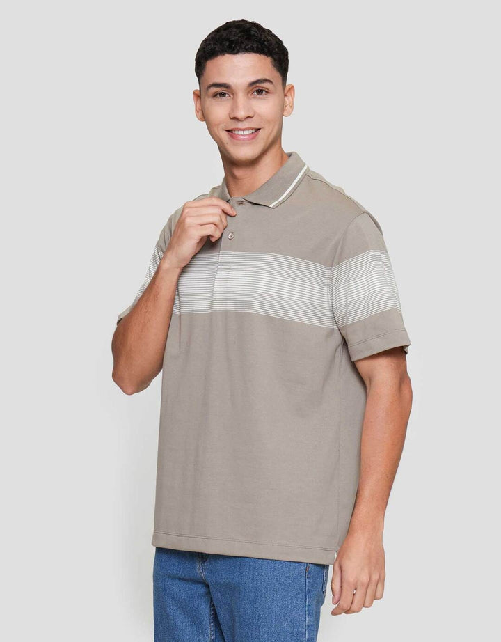Cole Stripe Chest Kaos Polo Pria
