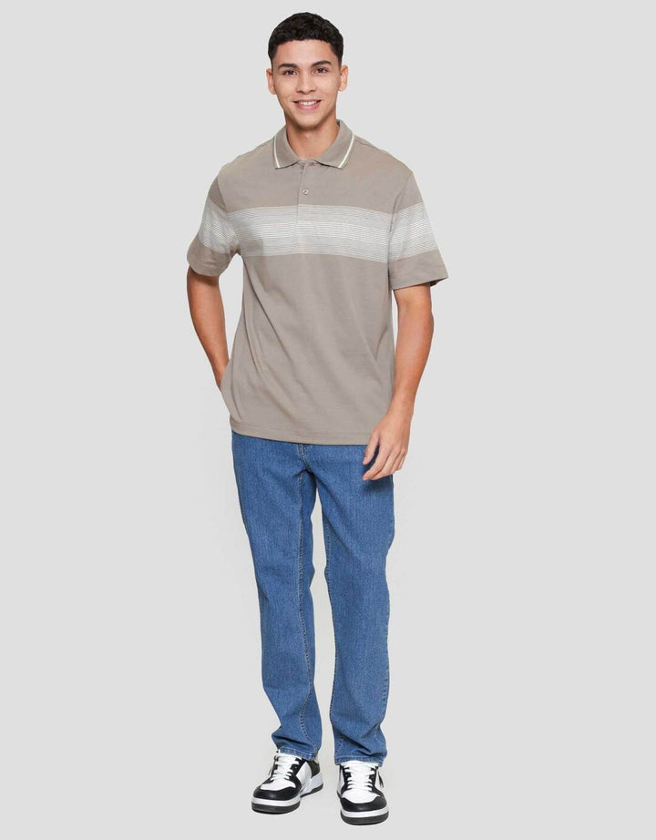 Cole Stripe Chest Kaos Polo Pria