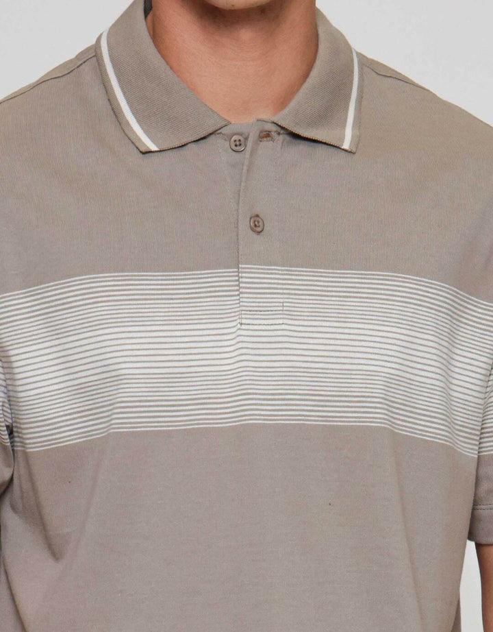 Cole Stripe Chest Kaos Polo Pria