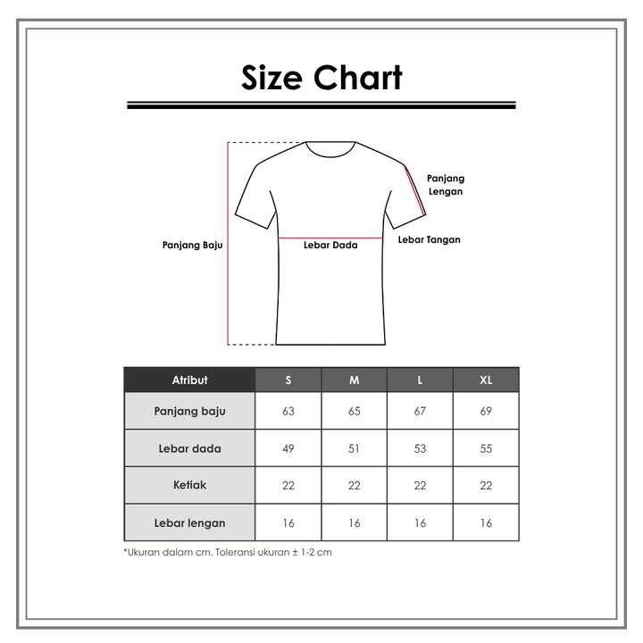 Size Chart_Disney_Wanita_Atasan_Polo