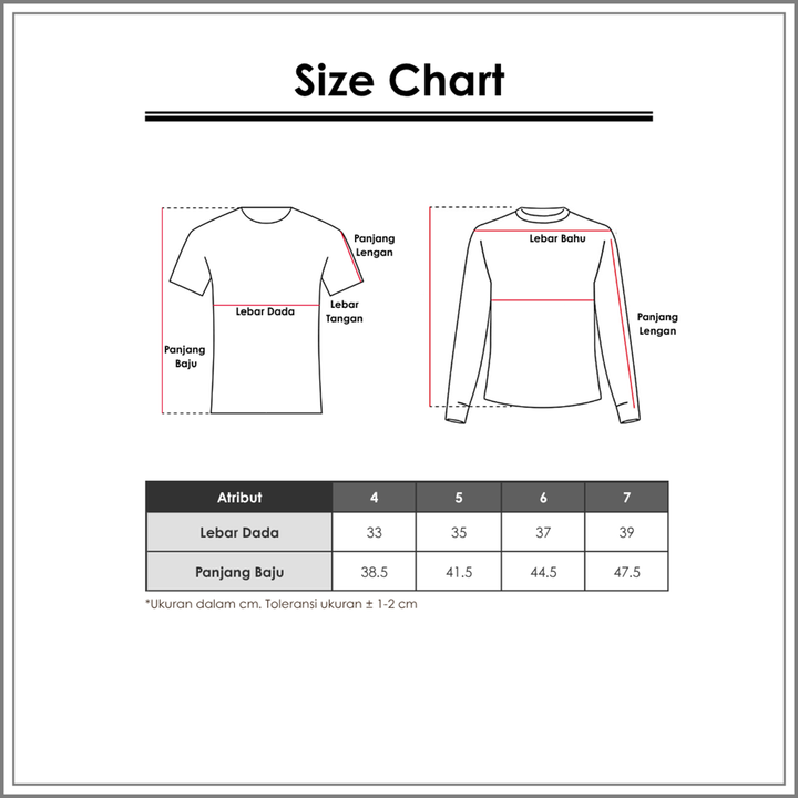 Size Chart_Little M_Wanita_Anak Laki-Laki_Kaos & Polo Shirt