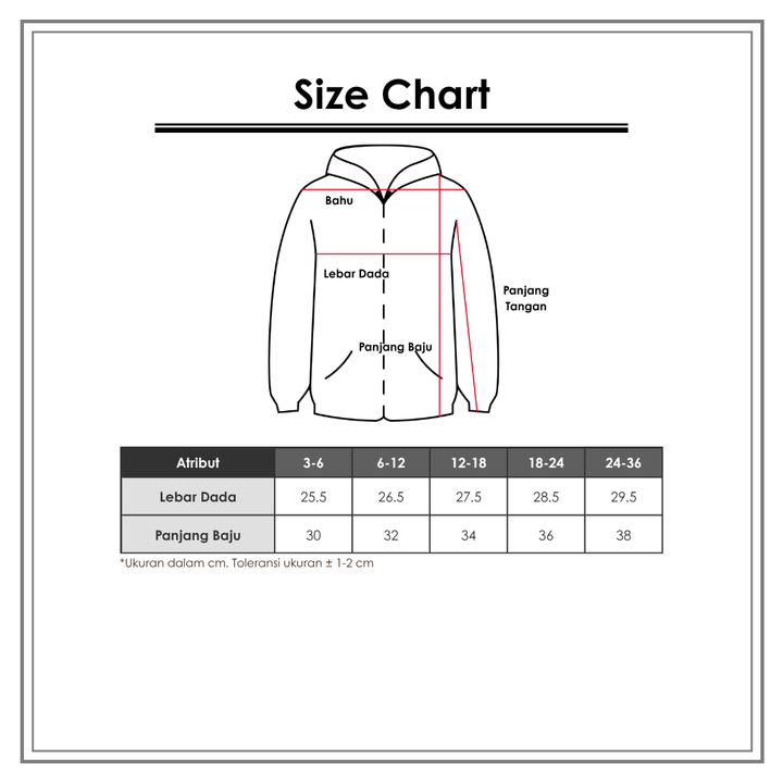 Size Chart_Little M_Wanita_Outerwear Bayi_Sweater & Cardigan