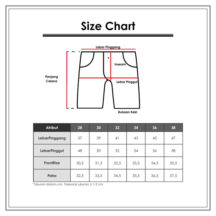 Size Chart_Nevada_Pria_Bawahan_Celana Pendek