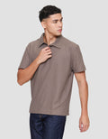 Cole Fancy Solid Popcorn Reverse Kaos Polo Pria