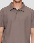 Cole Fancy Solid Popcorn Reverse Kaos Polo Pria
