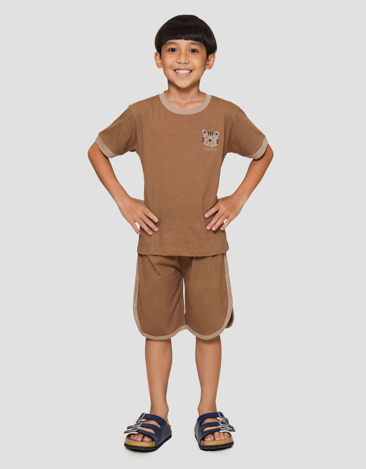 Little M List Lgn Cln Tiger Pakaian Setelan Anak Laki-laki