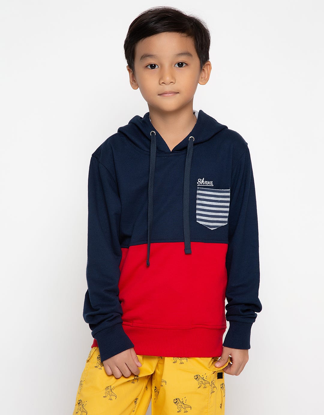 SHARKS KIDZ Sweater Hoodie Aksen Cut & Sewn