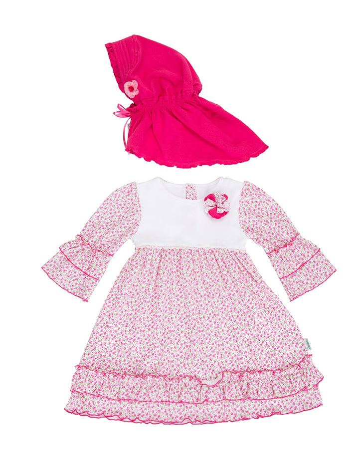 Banana Muslim Dress Floral Cherry Gamis
