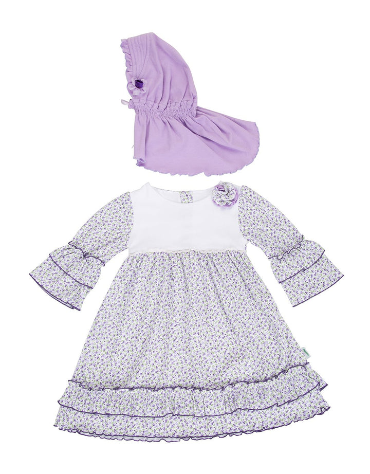 Banana Muslim Dress Floral Cherry Gamis