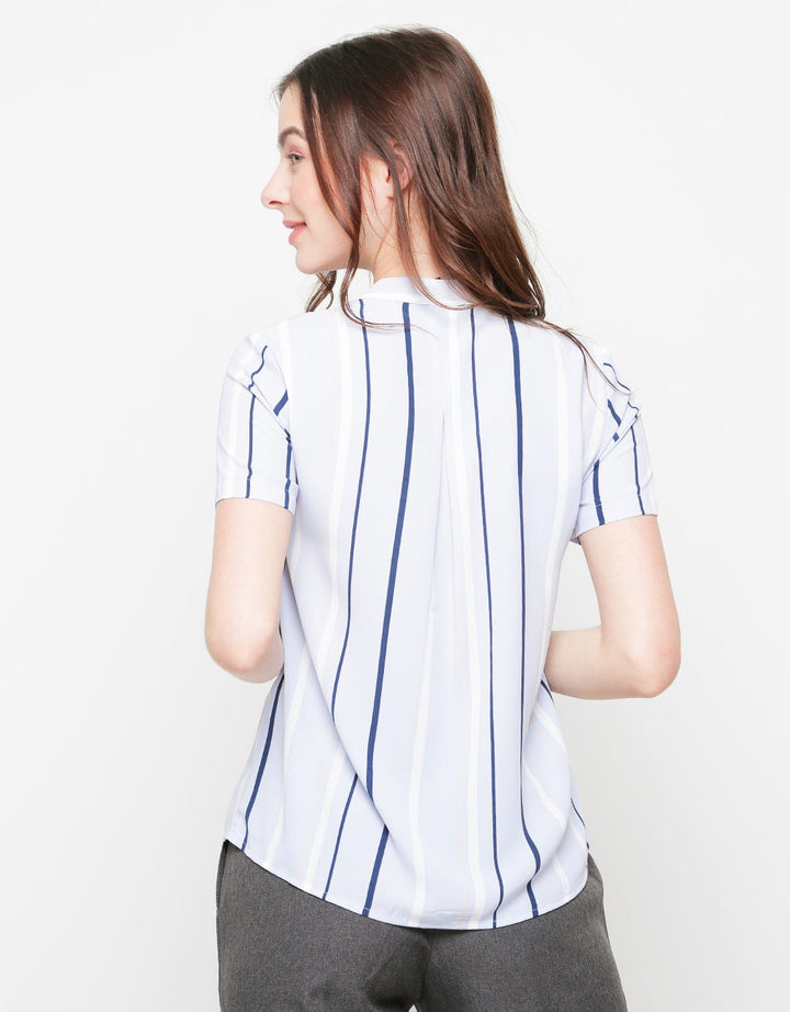 SS BLOUSE STRIPE
