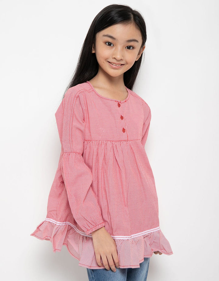 Cardinal Kids Girl Gamis & Tunik Plaid Motif