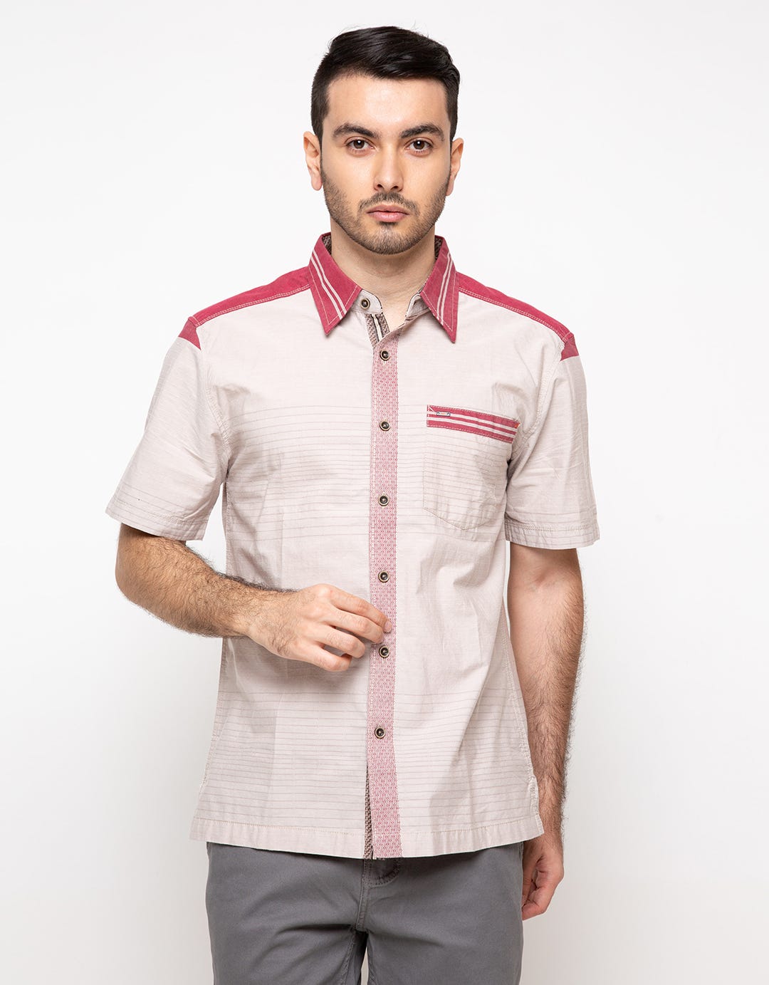 Cardinal Casual Men Kemeja Cotton Eakar00569P.11F