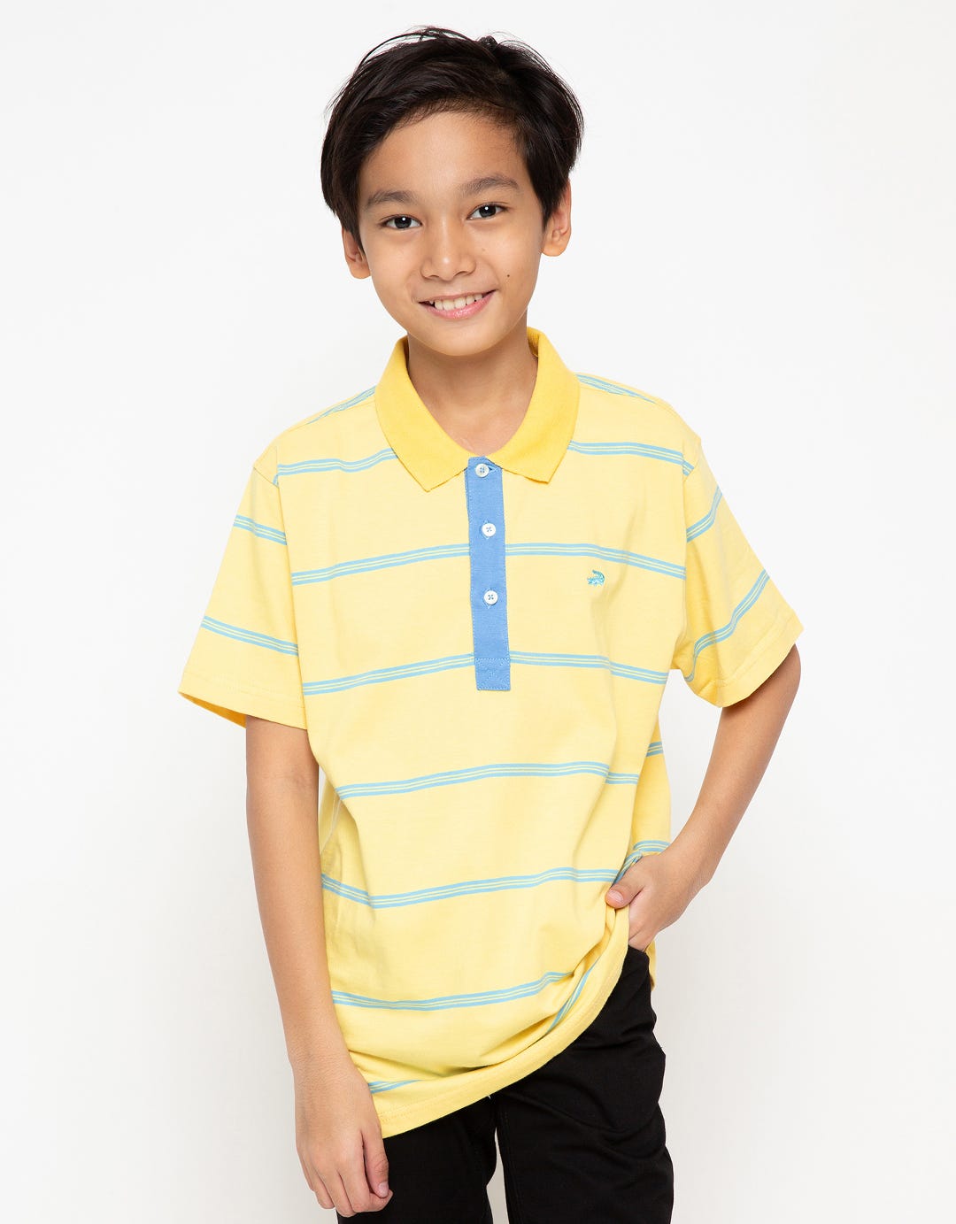 Crocodile Junior Polo T-Shirt Stripe