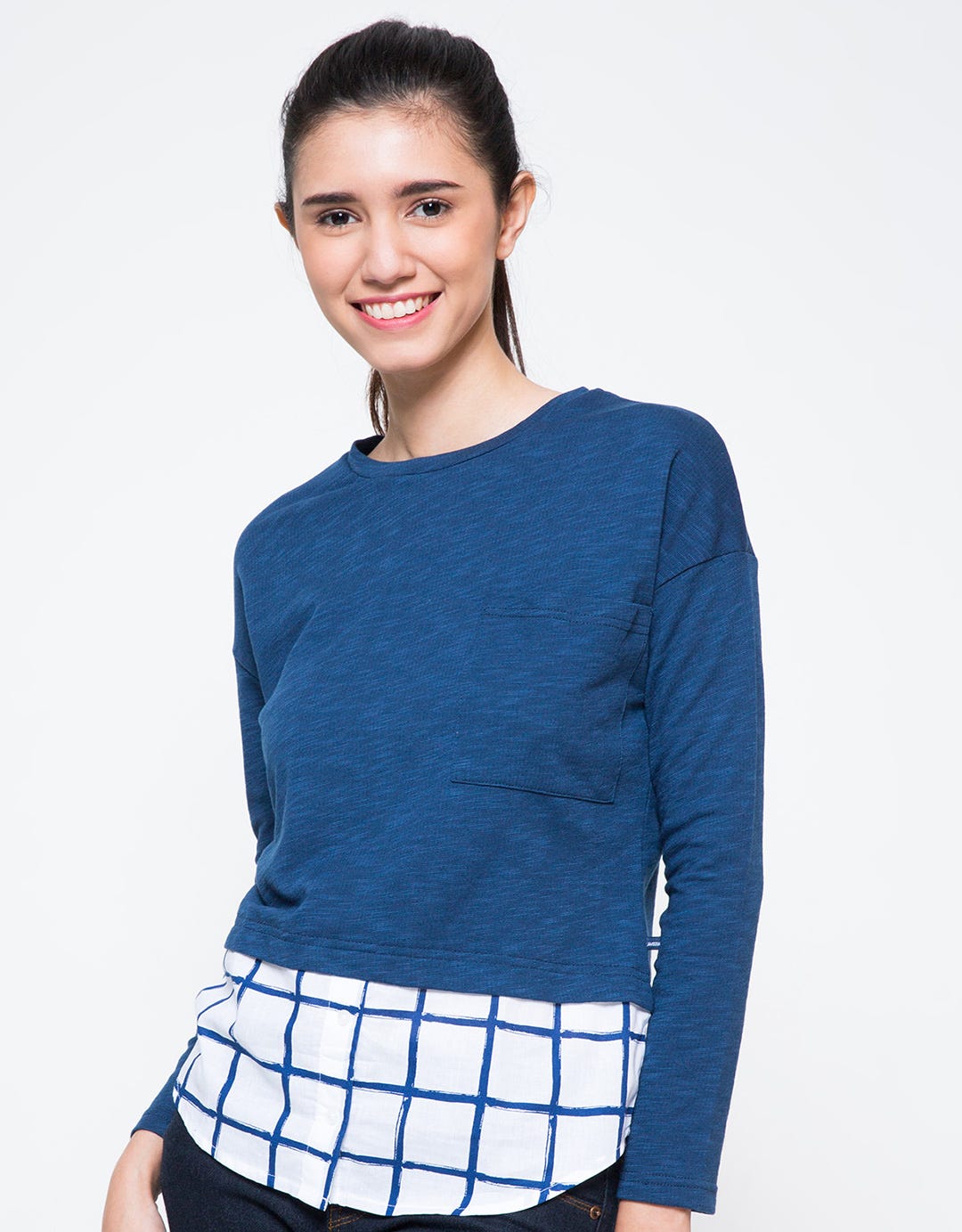 Flamoush Kaos Wanita Ottawap Plaid