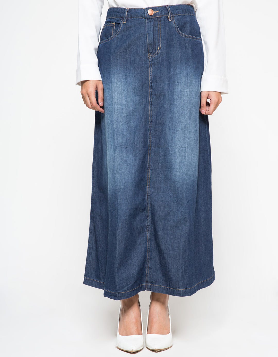 Flamoush Rok Wanita Wilona Denim