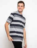 Cole Stripe Print Kaos Polo Pria