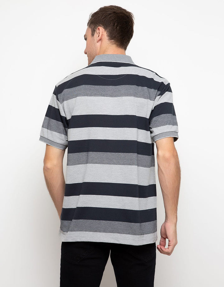 Cole Stripe Print Kaos Polo Pria