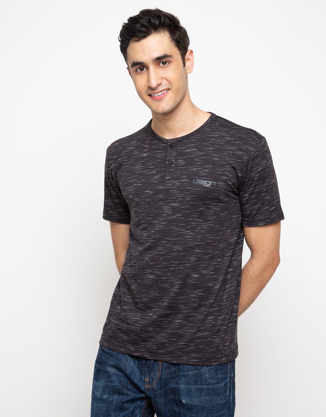 d&f Buttoned Dsgn T-shirt