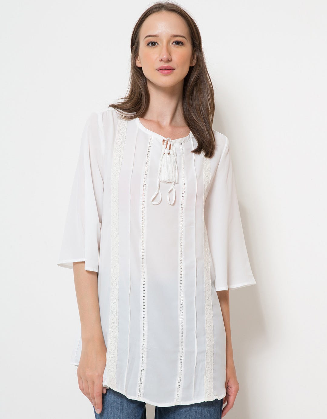 Dominique Tunic Women's Jeans Logo