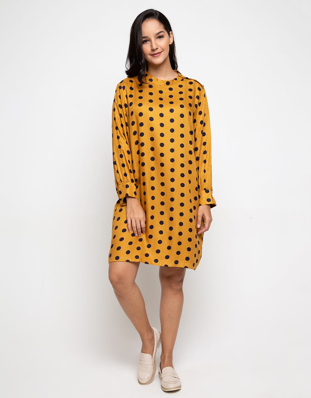 Minimal Vintage Polka Dress R