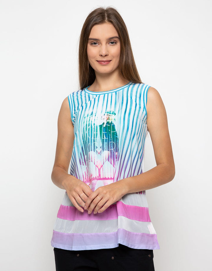 Ninety Degrees Keep Your Style Sleeveless Tee