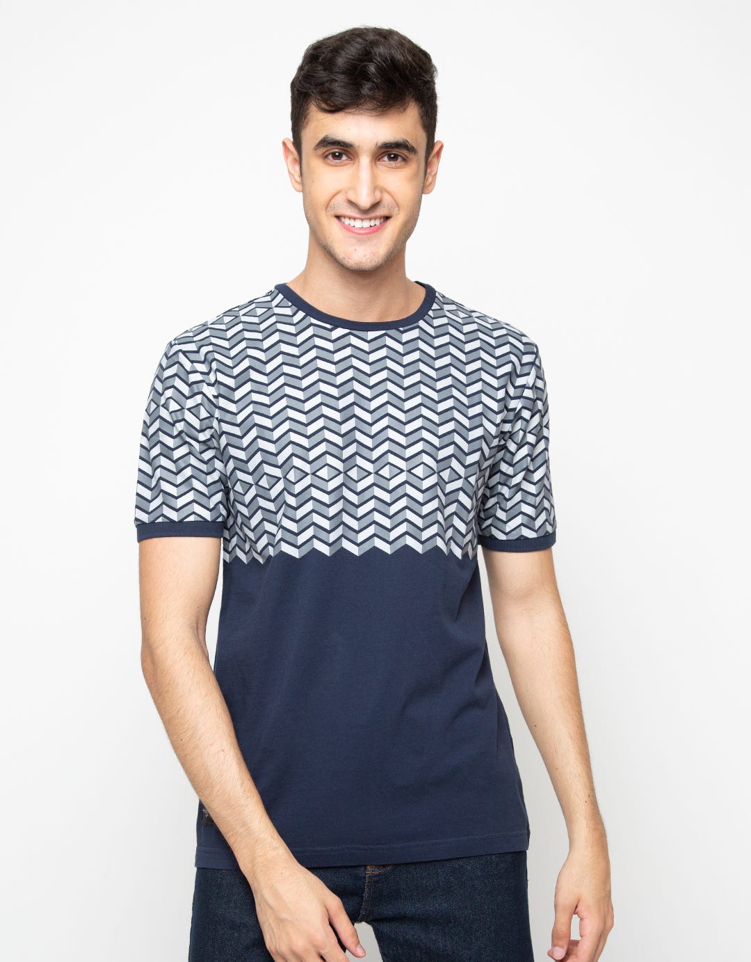 Ocean Pacific Men T-Shirt Wave Print