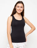 Nevada Plainn Picot Spandex Tanktop Wanita