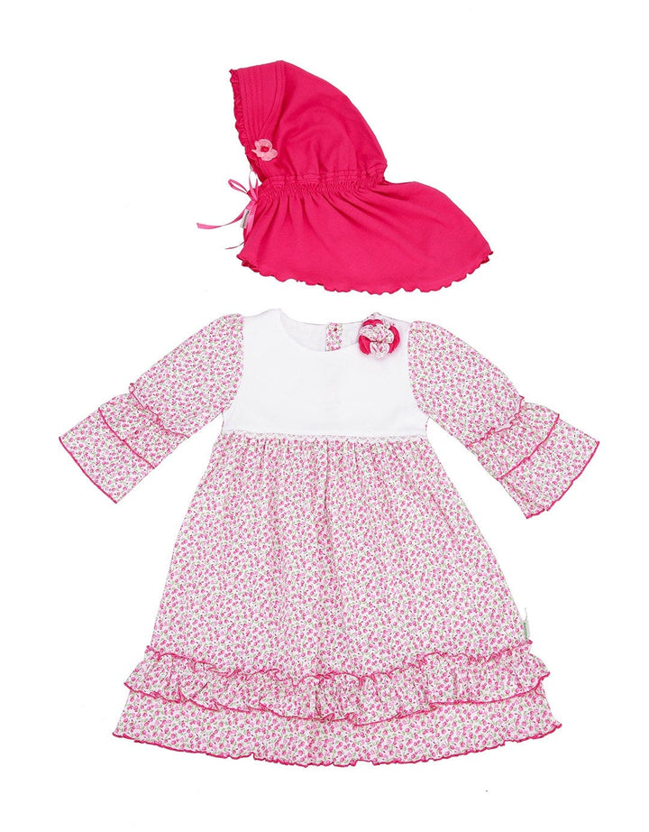 Banana Muslim Dress Floral Cherry Gamis