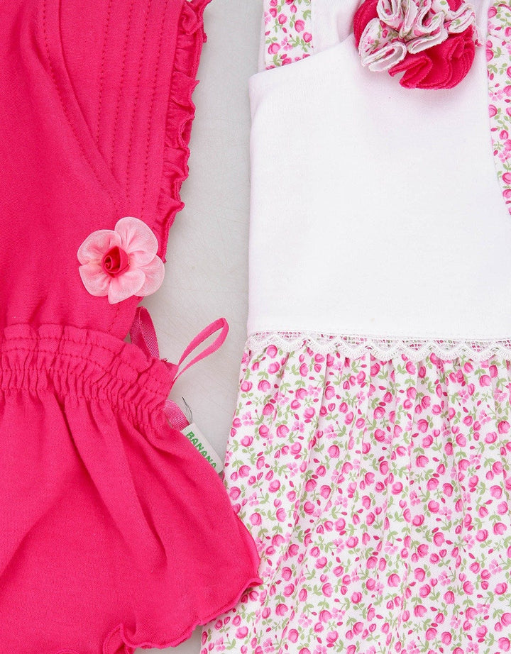 Banana Muslim Dress Floral Cherry Gamis