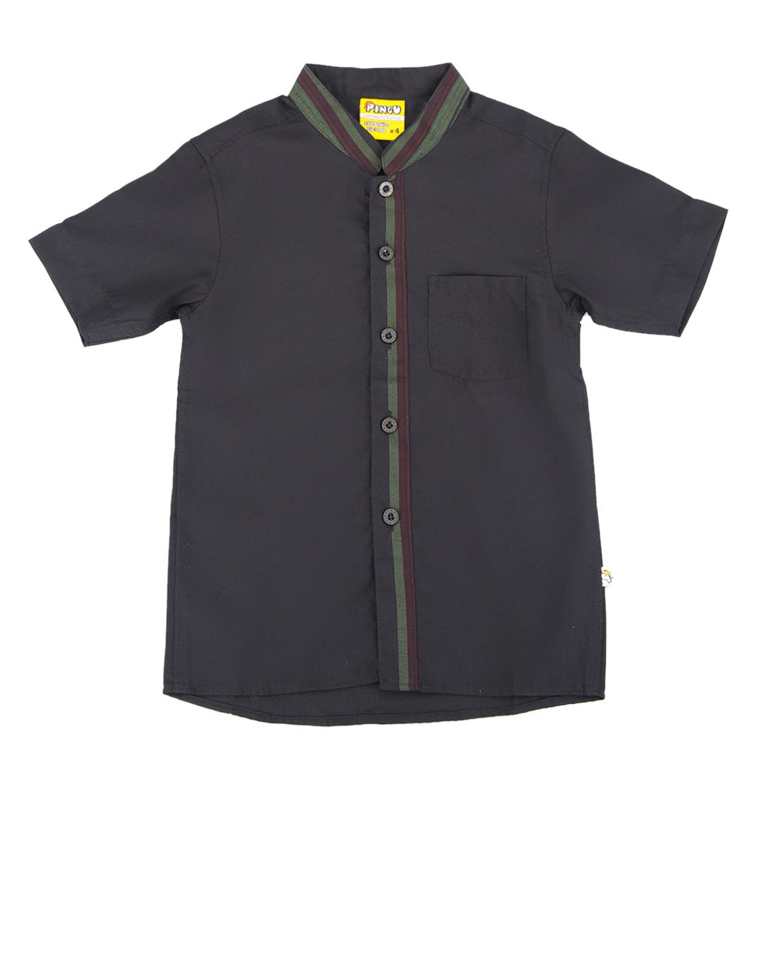 Pingu Club Baju Koko Katun Polos Lengan Pendek