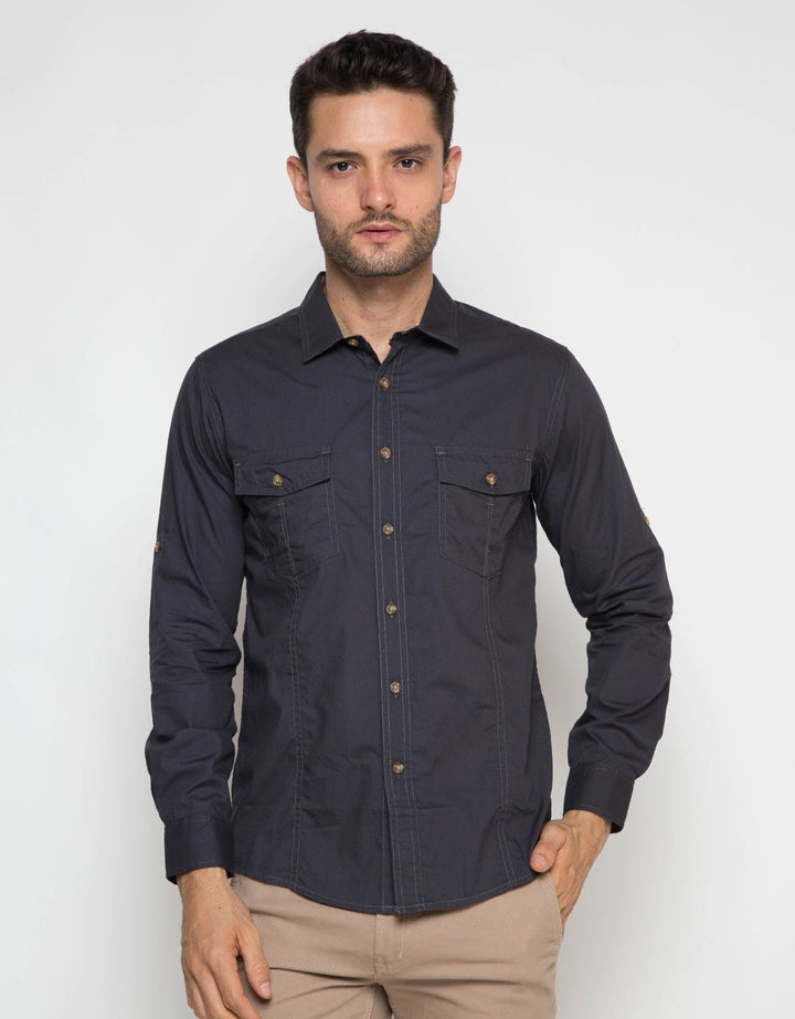 Ricardo Kemeja Lengan Panjang Polos C4K1131939