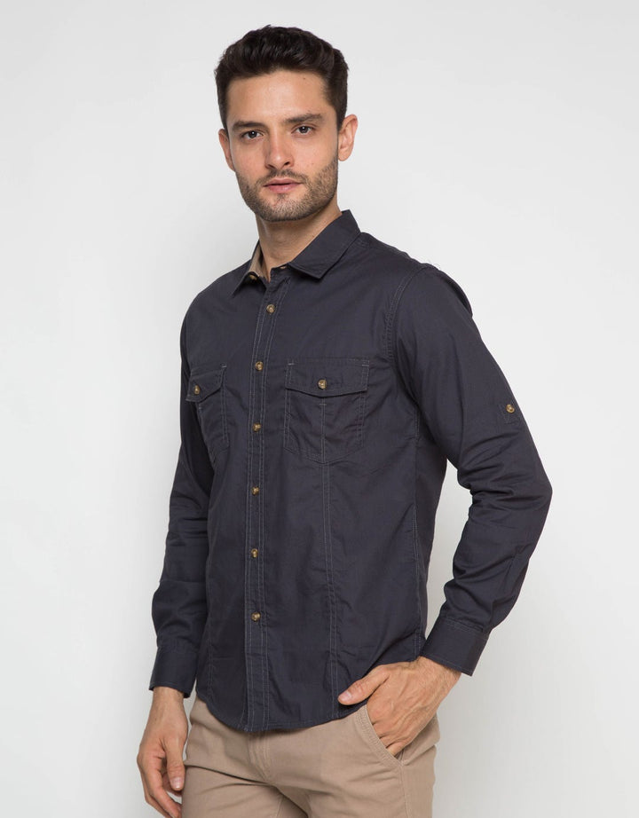 Ricardo Kemeja Lengan Panjang Polos C4K1131939