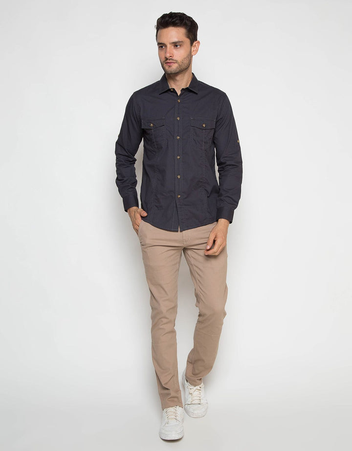 Ricardo Kemeja Lengan Panjang Polos C4K1131939