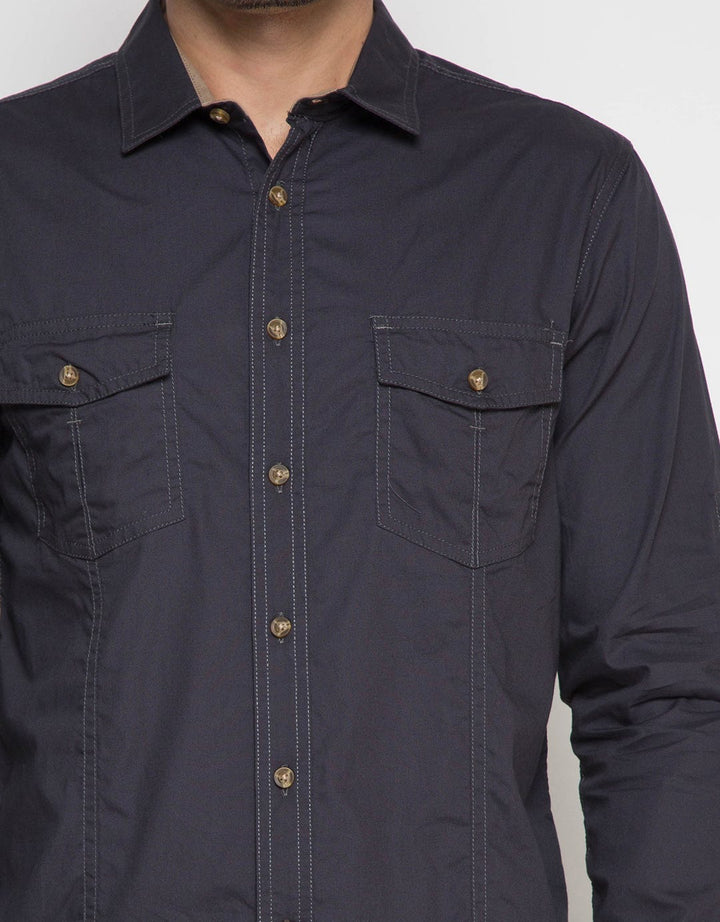 Ricardo Kemeja Lengan Panjang Polos C4K1131939