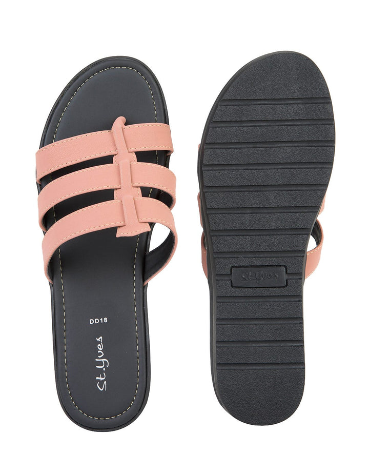 St Yves Slipper Sandals Triple Strap Dd18