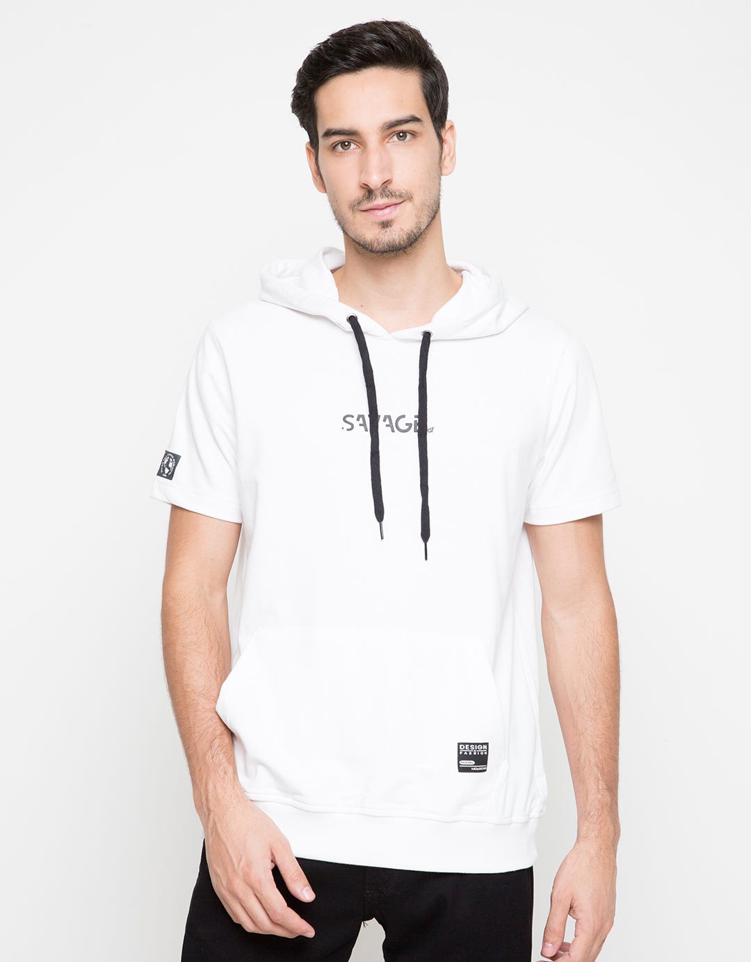 d&f Sweatshirt SS Hoodie Wording Savage